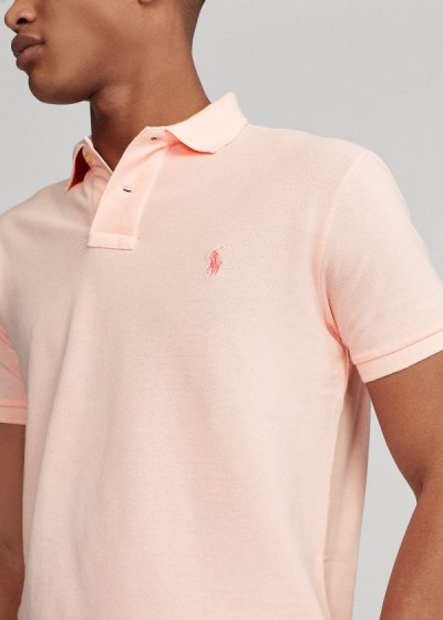 Polos Ralph Lauren Hombre Rosas - Pink Pony Custom Slim Fit - EWDXZ6159